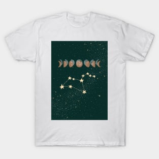 Leo zodiac Moon phases T-Shirt